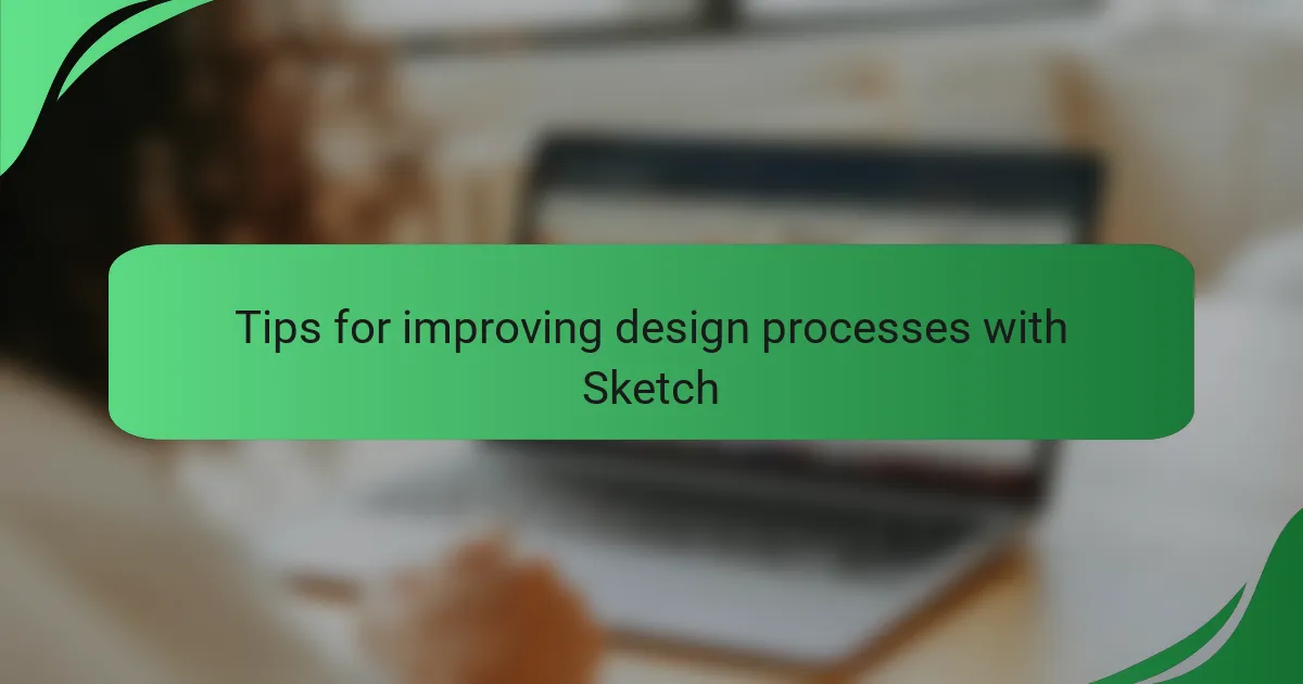 Tips for improving design processes with Sketch